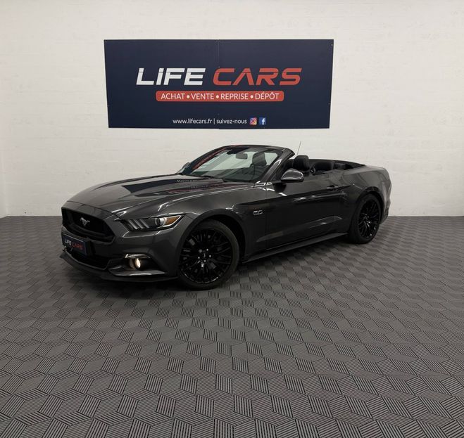 Ford Mustang Convertible 5.0 V8 GT cabriolet 421ch bo GRIS F de 2015