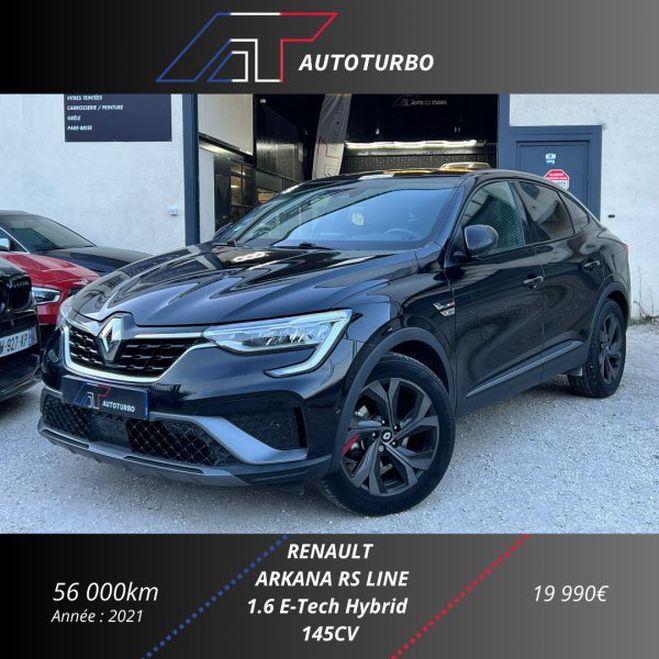 Renault Arkana 1.6 E-TECH 145CH RS LINE Noir de 2021