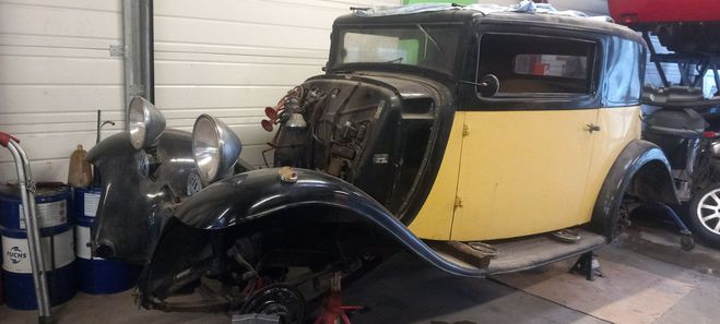 Citroen Rosalie COACH 10CV LEGERE SICAL JAUNE/NOIRE de 1931