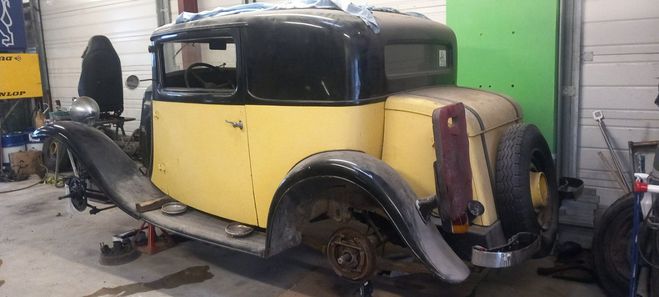 Citroen Rosalie COACH 10CV LEGERE SICAL JAUNE/NOIRE de 1931