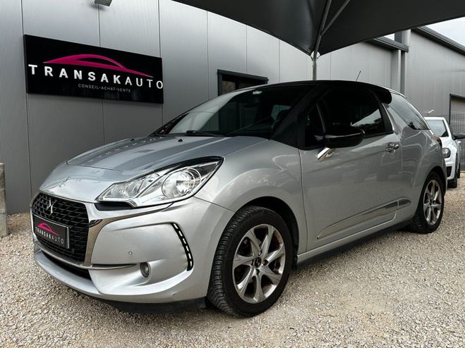 Cliquer pour voir la photo suivante Citroen DS 3 BlueHDi 100 BVM5 So Chic / Radars AV A Gris de 2017