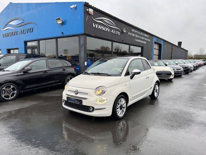Fiat 500 1.2 69 LOUNGE TOIT PANO LED TEL CLIM RAD BLANC de 2017