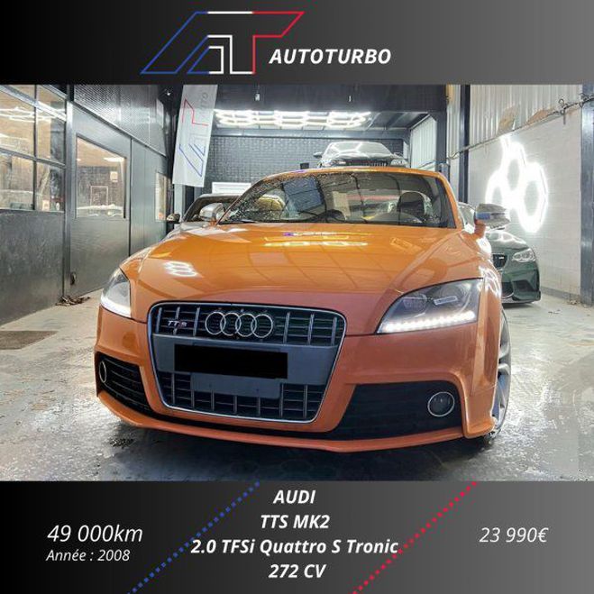 Audi TT S 2.0 TFSI 272CH QUATTRO S TRONIC 6 Orange de 2008