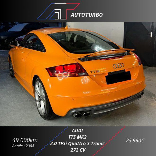Audi TT S 2.0 TFSI 272CH QUATTRO S TRONIC 6 Orange de 2008