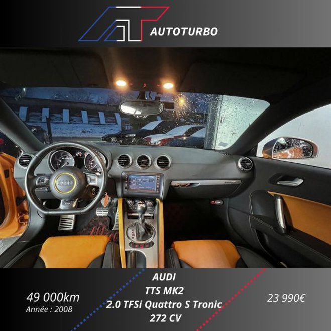 Audi TT S 2.0 TFSI 272CH QUATTRO S TRONIC 6 Orange de 2008