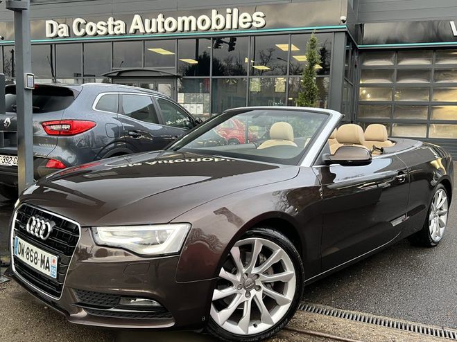 Audi A5 PHASE 2 CABRIOLET AVUS TFSI 225 BOITE AU Marron de 2015