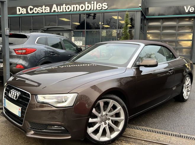 Audi A5 PHASE 2 CABRIOLET AVUS TFSI 225 BOITE AU Marron de 2015
