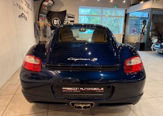 Porsche Cayman 987 S 3.4-295ch, boite manuelle, 06-2006 Bleu de 2006