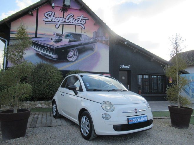Fiat 500 1.2 69 Lounge 2010 ? Compacte, Blanche,  Blanc M�tallis� de 2010