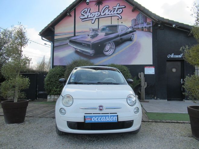 Fiat 500 1.2 69 Lounge 2010 ? Compacte, Blanche,  Blanc M�tallis� de 2010