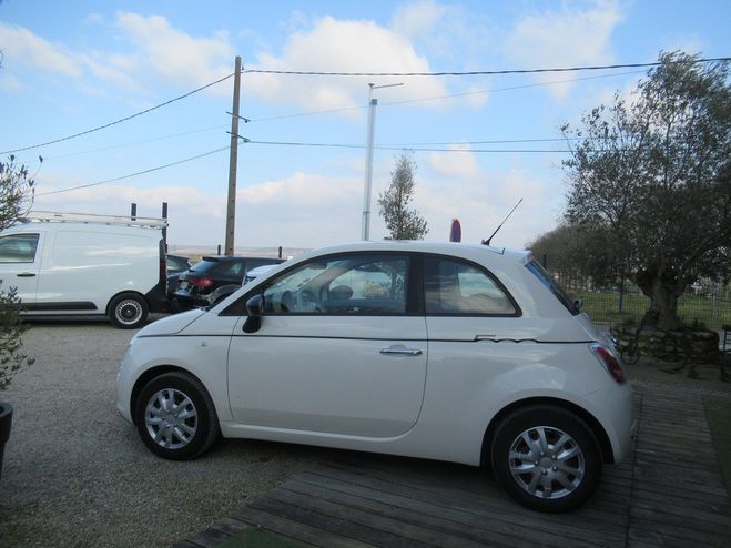 Fiat 500 1.2 69 Lounge 2010 ? Compacte, Blanche,  Blanc M�tallis� de 2010