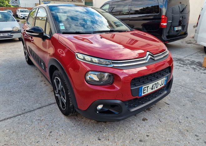 Citroen C3 essence 110ch s&s feel eat6 boite automa Rouge de 2018