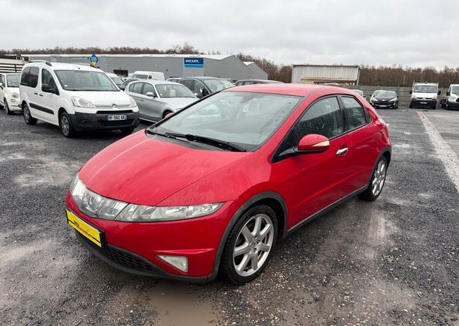 Honda Civic 2l2 i-CTDI 140 chx ��Confort � Rouge de 2008
