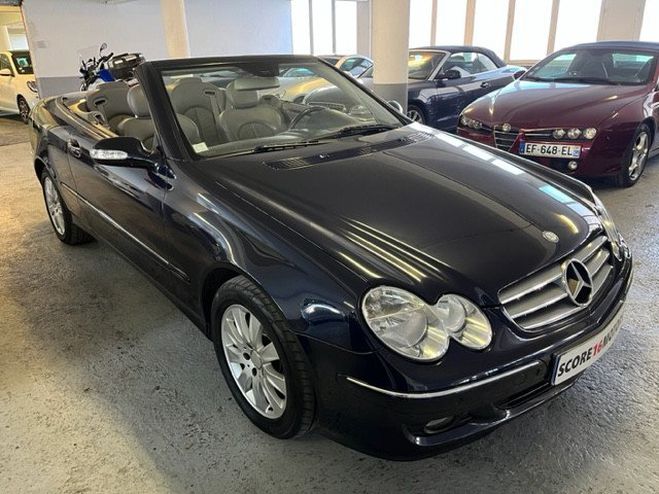 Mercedes Classe CLK II CABRIOLET 200 K ELEGANCE BVA 10CV bleu marine m�tallis� de 2005
