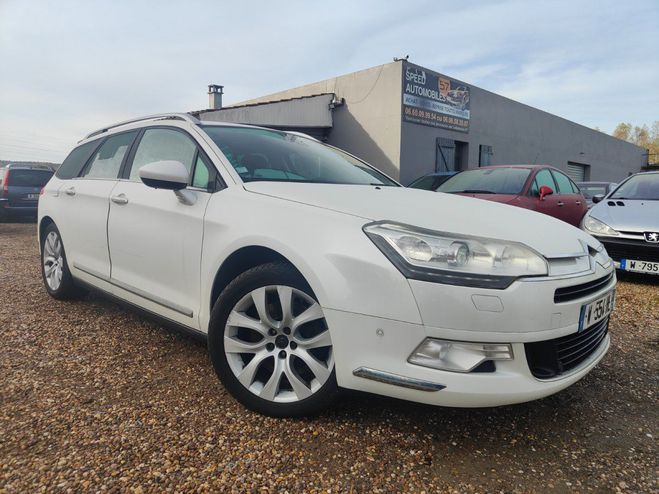 Citroen C5 Tourer 2.2 HDi 200 Exclusive *CUIR* XENO Blanc de 2013