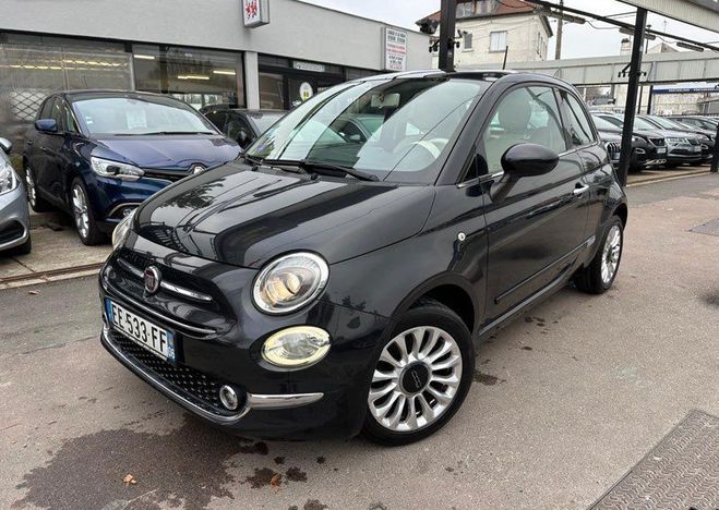 Fiat 500 (2) 1.2 69ch Lounge 2016 Noir de 2016