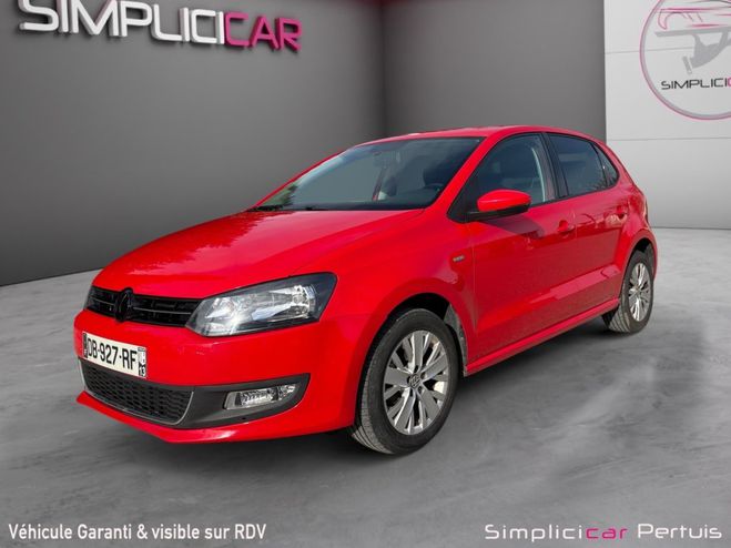 Volkswagen Polo 1.4 TDI 90 BlueMotion confortline �tat i Rouge de 2013