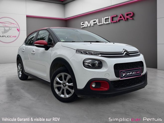 Citroen C3 BlueHDi 100 SS BVM5 Feel Business tr�s b Blanc Rouge de 2020