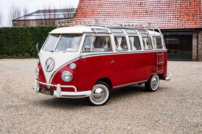 Volkswagen T1 KOMBI SAMBA STYLE -TOP CONDITION -SAFARI Rouge de 