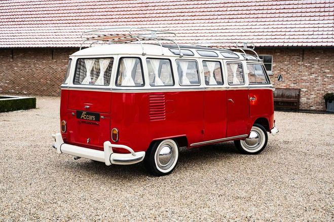 Volkswagen T1 KOMBI SAMBA STYLE -TOP CONDITION -SAFARI Rouge de 