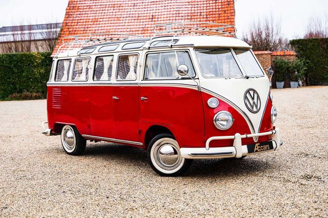 Volkswagen T1 KOMBI SAMBA STYLE -TOP CONDITION -SAFARI Rouge de 