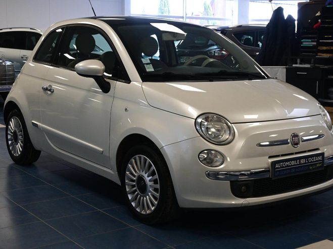 Fiat 500 1.2 8V 69 ch S&S Lounge Blanc de 2011