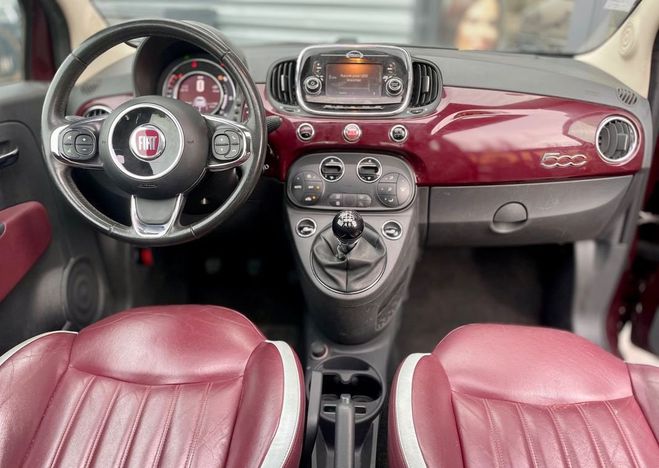 Fiat 500 0.9 twinair 105ch club start-stop bvm6 t Rouge de 2016