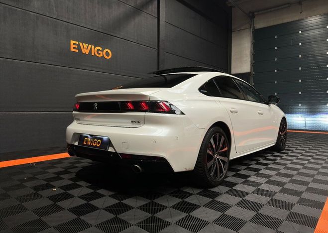 Peugeot 508 ii 1.6 225ch hybrid gt pack e-eat toit o Blanc de 2020