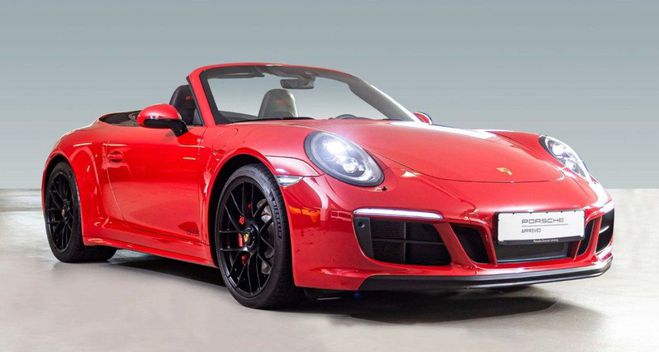 Porsche 911 991.2 4GTS cabriolet carbone Rouge carmin de 2018