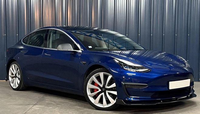 Tesla Model 3 Model-3 PERFORMANCE 490CH AWD WITH UPGRA Bleu de 2019