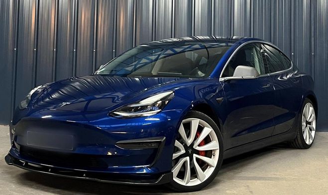 Tesla Model 3 Model-3 PERFORMANCE 490CH AWD WITH UPGRA Bleu de 2019