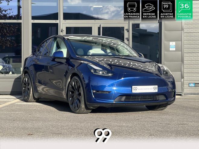 Tesla Model Y AWD Performance PHASE 1 Bleu Outremer M�tallis� de 2023