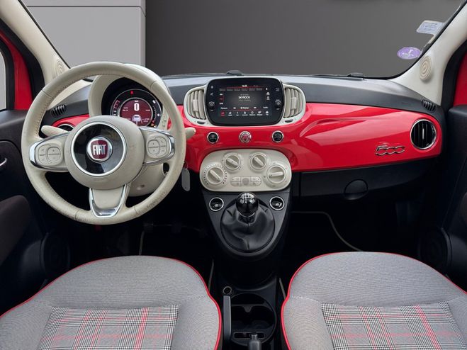 Fiat 500 SERIE 6 EURO 6D 1.2 69 ch Eco Pack Loung Rouge de 2019