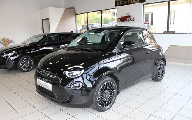 Fiat 500 e 118ch Icone 42 kwh 1er Main Noir de 2022