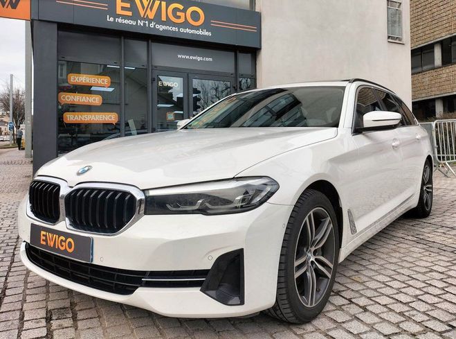 BMW Serie 5 touring 530d 3.0 285 cv 48volt mhev hybr Blanc de 2021