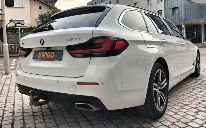 BMW Serie 5 touring 530d 3.0 285 cv 48volt mhev hybr Blanc de 2021