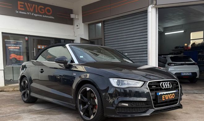 Audi A3 cabriolet 2.0 tdi 184 s-line quattro s-t Noir de 2015