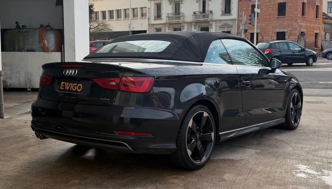 Audi A3 cabriolet 2.0 tdi 184 s-line quattro s-t Noir de 2015
