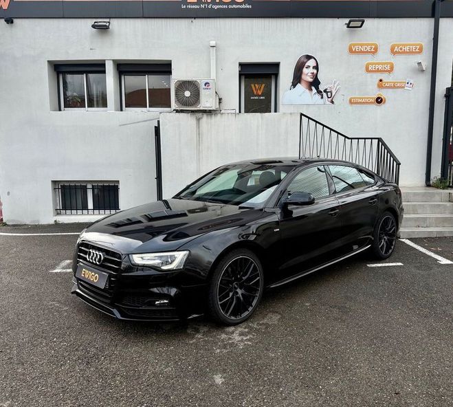 Audi A5 Sportback 2.0 tdi 190ch s line bva toit  Noir de 2015