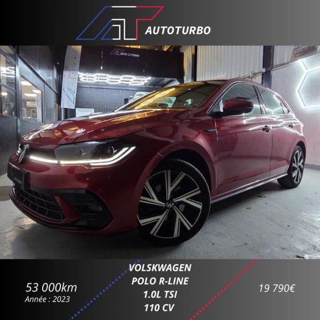 Volkswagen Polo 1.0 TSI 110CH R-LINE DSG7 Rouge de 2022