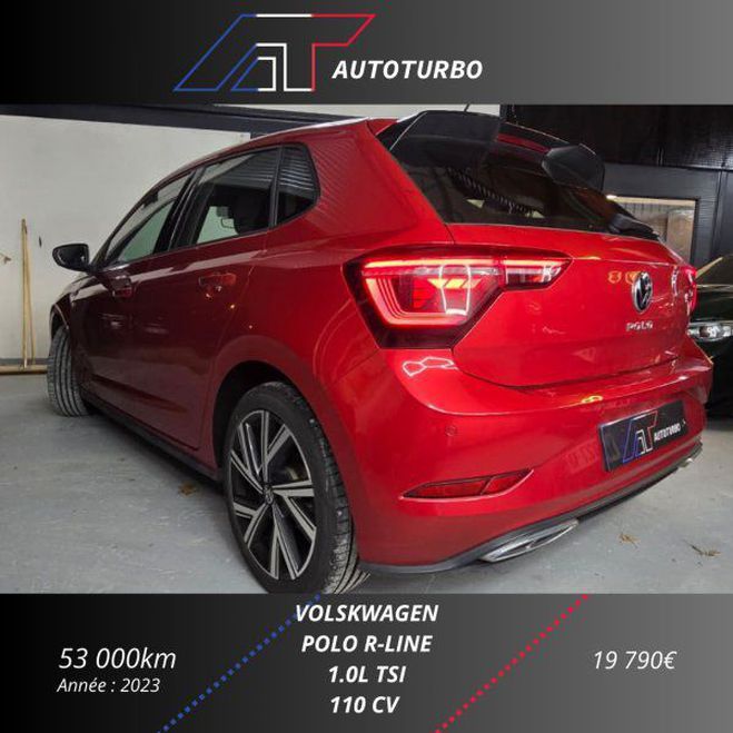Volkswagen Polo 1.0 TSI 110CH R-LINE DSG7 Rouge de 2022