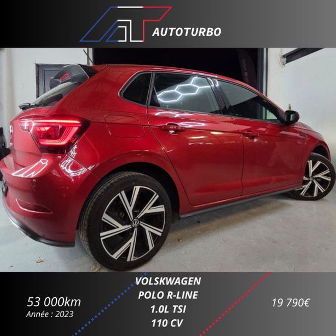 Volkswagen Polo 1.0 TSI 110CH R-LINE DSG7 Rouge de 2022