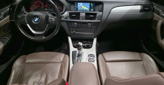 BMW X3 2.0 d 185 luxe xdrive bva Marron de 2011