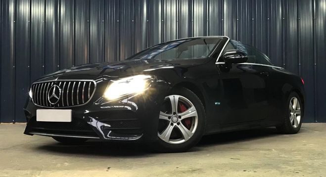 Mercedes Classe E CABRIOLET 220 D - Garantie 1 an - Boite  Noir de 2018