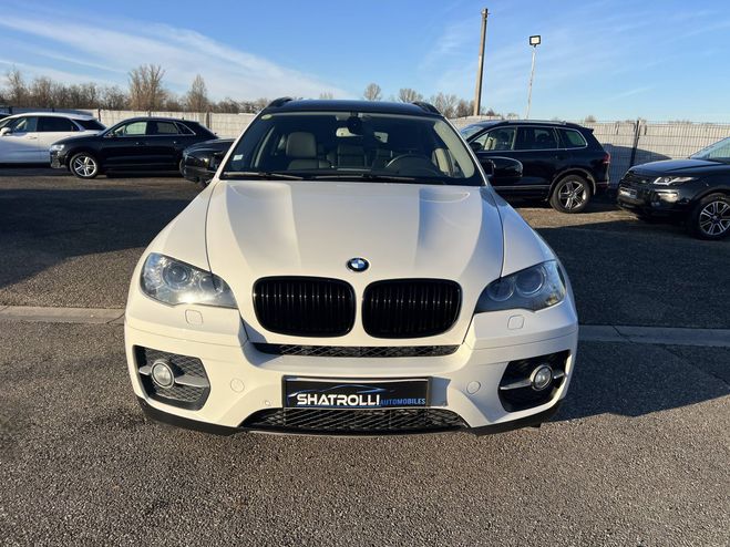 BMW X6 (E71) xDrive30dA 245ch 1erMain GPS CarPl BLANC de 2012