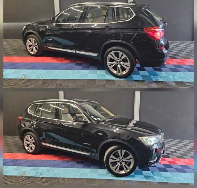 BMW X3 20d Xdrive 190ch Xline suivi BVA Noir de 2014