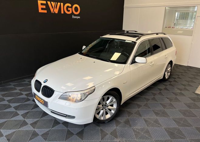 BMW Serie 5 e61 lci touring 523i 2.5i 190ch n53b25 t Blanc de 2009