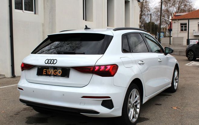 Audi A3 Sportback 1.4 40 tfsie 204h design luxe  Blanc de 2020
