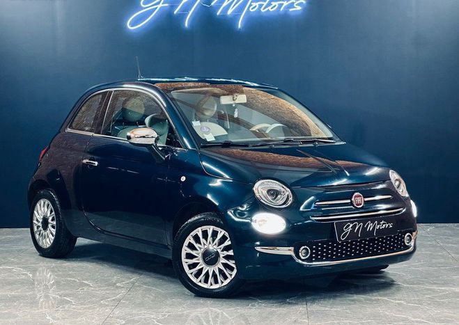 Fiat 500 II (2) 1.2 8V 69 LOUNGE DUALOGIC Garanti Bleu de 2018