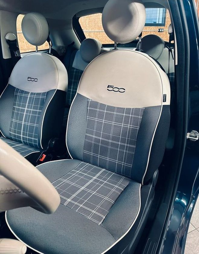 Fiat 500 II (2) 1.2 8V 69 LOUNGE DUALOGIC Garanti Bleu de 2018